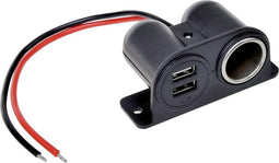 IWH 019010 Stopcontact met USB 12/24 Volt 2100 mA Stroombelasting (max.): 4.2 A