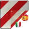 IWH 97605 Warntafel 2in1 für Spanien und Italien Bord uitstekende lading (l x b) 50 cm x 50 cm