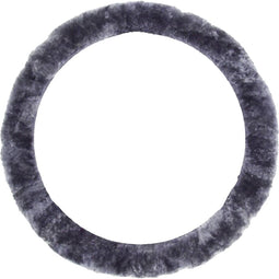 IWH Stuurwielhoes (l x b x h) 350 x 350 x 40 mm Echt lamsvel Antraciet 35 - 41 cm