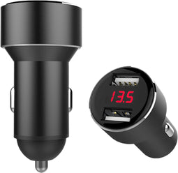 IWH USB Oplaadadapter met 2 USB poorten met oplaadindicator voor auto's 12/24 V