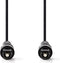 Nedis CAGT25000BK20 - Digitale audiokabel TosLink - 200cm - Zwart