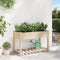 vidaXL - Tuinbak - met - Rek - 115x59x76 - cm - Massief - Houten - Vuurhout