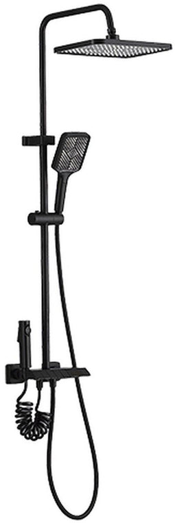 Fontastock FSKFCD008 - Douchekolom - Draaiende kop Aanpasbare hoogte - Zwart