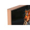 Schilderij Home ESPRIT Zwart Turkoois Tijger Coating 60 x 3,5 x 60 cm (2 Stuks)