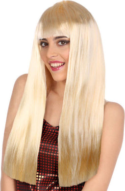Atosa Verkleedpruik voor dames met lang stijl haar - Blond - Carnaval/party