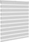 vidaXL - Zebra - rolgordijn - 130x100 - cm - stofbreedte - 125,9 - cm - lichtgrijs