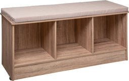 5Five Houten bank - 3 Opbergruimtes - L105 cm