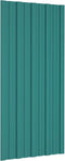 vidaXL - Dakpanelen - 12 - st - 100x45 - cm - gegalvaniseerd - staal - groen