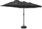 Feel Furniture - Toscano - Grote Twin Parasol - 4.5 Meter - Zwart