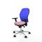 Piqueras y Crespo 3D086N0 - Bureaustoel - Verstelbare hoogte met armleuning - Roze