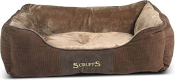 Scruffs Chester Box Bed - Hondenmand - Anti-slip onderzijde - M - Chocolade Bruin