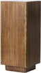 Gatura zuil 35x35x80 cm - hout donkerbruin/glas bruin