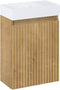 Atlantic Amari - Toiletmeubel 40 cm - Softclose geribbelde deur - Hout/Wit