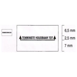 Klika - Etiket 2616 wit perm rechthk Tenminste h - 3 stuks