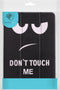 iMoshion Tablet Hoes Geschikt voor Samsung Galaxy Tab A7 - iMoshion Design Trifold Bookcase - Zwart /Don't touch