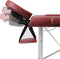 vidaXL - Massagetafel - met - 2 - zones - inklapbaar - aluminum - frame - rood