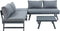 Intimo Garden - Luxe Japandi Loungeset - Aluminium - geschikt voor 4 Personen - Incl kussenset