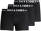 JACK&JONES PLUS JACSENSE - Boxershorts - 3-pack - Zwart (3 stuks)