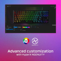 HyperX Alloy Origins Core - Tenkeyless Toetsenbord - HyperX Blue Switch - RGB Verlichting