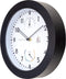 Weerstation - Wandklok - 25.5 cm -weersbestendig - zwart/wit - Daisy - NeXtime