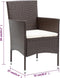 vidaXL - Tuinstoelen - 2 - st - poly - rattan - bruin