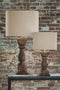 Light & Living Lampvoet 19x19x64 cm CADORE hout weather barn