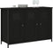 vidaXL - Dressoir - 100x35x70 - cm - bewerkt - hout - zwart