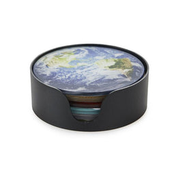 Balvi onderzetters Planets 6 stuks - Multi color / 0,6 x 10 x 10 cm / Glas