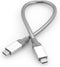 Verbatim - Roestvrij stalen sync- & oplaadkabel - USB-C naar USB-C - USB 3.1 gen 2 30 cm Zilver