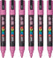Verfstift Posca PC5M medium framboos | 6 stuks