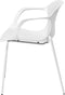 ELBERT - Eetkamerstoel - Wit - Synthetisch materiaal
