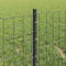 vidaXL - Hekpalen - 11 - stuks - U-kanaal - Grijs - 40 - cm - Staal