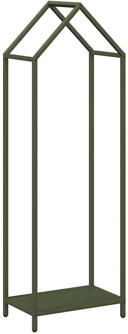 vidaXL - Brandhoutrek - 40x25x120 - cm - koudgewalst - staal - olijfgroen