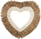 Het Raffia Schelp Hart - Naturel Wit - L