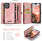 Caseme Geschikt voor iPhone 16 Plus hoesje - Vintage 2 in 1 portemonnee - Roze