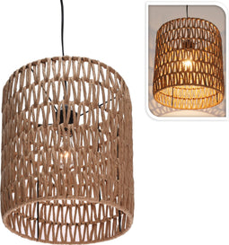 Hanglamp - Papieren Koord - 28,5x25,5x30cm - Naturel