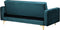 ABERDEEN - Slaapbank 3-zits - Groen - Fluweel