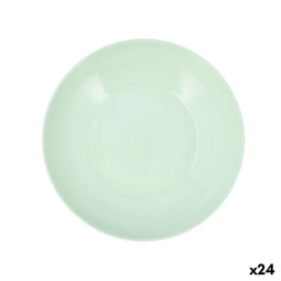 Luminarc Apy Paradise - Diep bord - Stapelbaar Geschikt voor afwasmachine en magnetron - Groen Ø 20 cm (24 stuks)