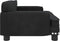 vidaXL Kinderbank 70x45x30 cm fluweel zwart
