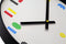Wandklok 35cm - Stil - Zwart/Multikleur - ABS - nXt 'Bit'