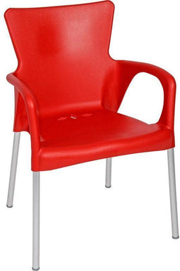 Bella terrasstoel rood