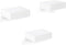 Woltu RG9498ws - Wandplank - Set van 3 - Zwevende Planken met Verborgen Houder - Wit (set van 3)