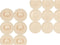 Antislipmat voor in de douche Beige PVC 68 x 36 x 1 cm (6 Stuks)
