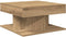vidaXL - Salontafel - 55x55x30 - cm - bewerkt - hout - artisanaal - eikenkleurig