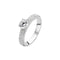 TI SENTO Ring - 925 zilver - Gerhodineerd - Zirkonia wit - Maat 17.75 mm (maat 56) - 1795ZI