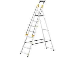 Drabest Tool Tray Ladder - Enkelzijdig - 8 Treden - Aluminium - Lichtgewicht ontwerp