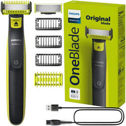 Philips OneBlade QP2824/10 - Trimmen Stylen Scheren - 2 mesjes - Limetgroen