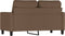 vidaXL - Tweezitsbank - 120 - cm - stof - bruin