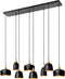 Lucide CHAYANNE - Hanglamp - 8xE14 - In hoogte verstelbaar - Zwart