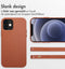 Accezz iPhone 12 Pro / 12 - Back Cover - MagSafe functie - Sienna Brown